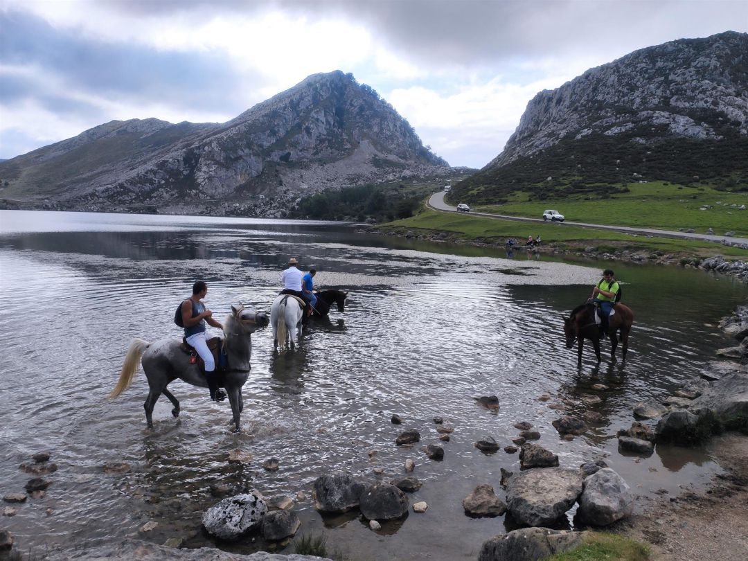 Uno de los lagos de Covadonga, en los Picos de Europa. Uno de los lagos de Covadonga, en los Picos de Europa.