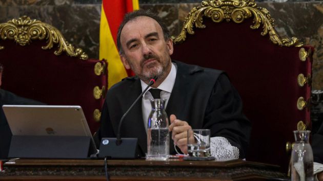 Marchena en el juicio del procés en una imagen de archivo Marchena en el juicio del procés en una imagen de archivo
