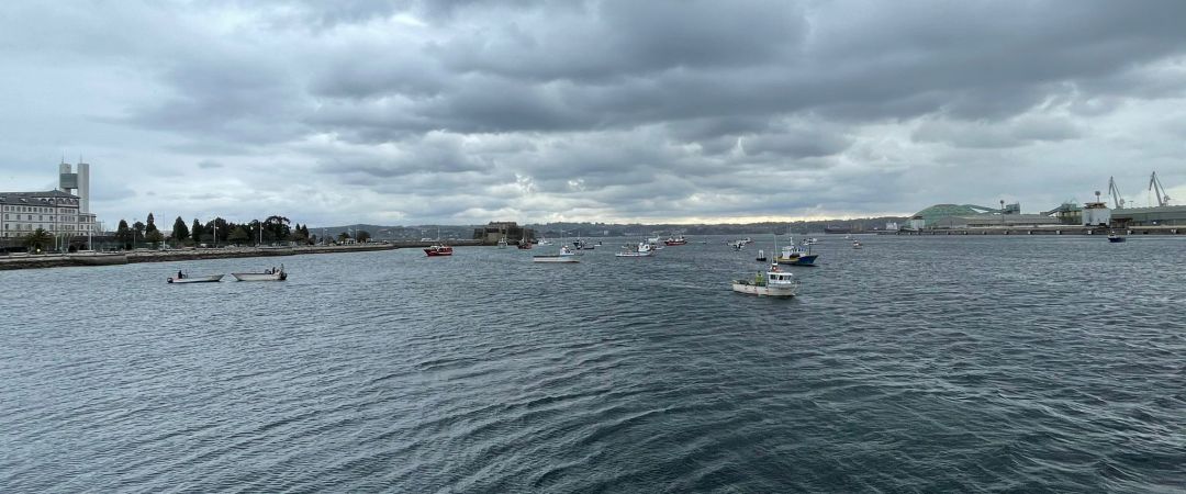 Protesta de los pescadores en A Coruña Protesta de los pescadores en A Coruña