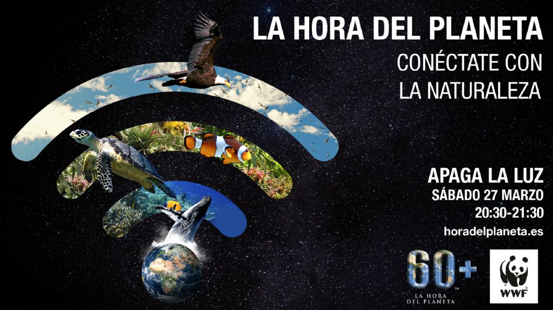 Cartel para promocionar La Hora del Planeta. Cartel para promocionar La Hora del Planeta.