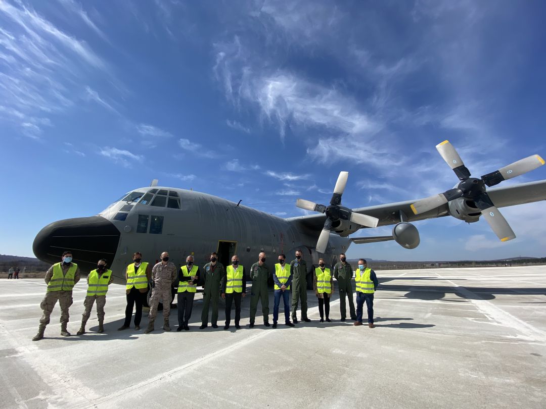 Hércules recién aterrizado en Garray Hércules recién aterrizado en Garray