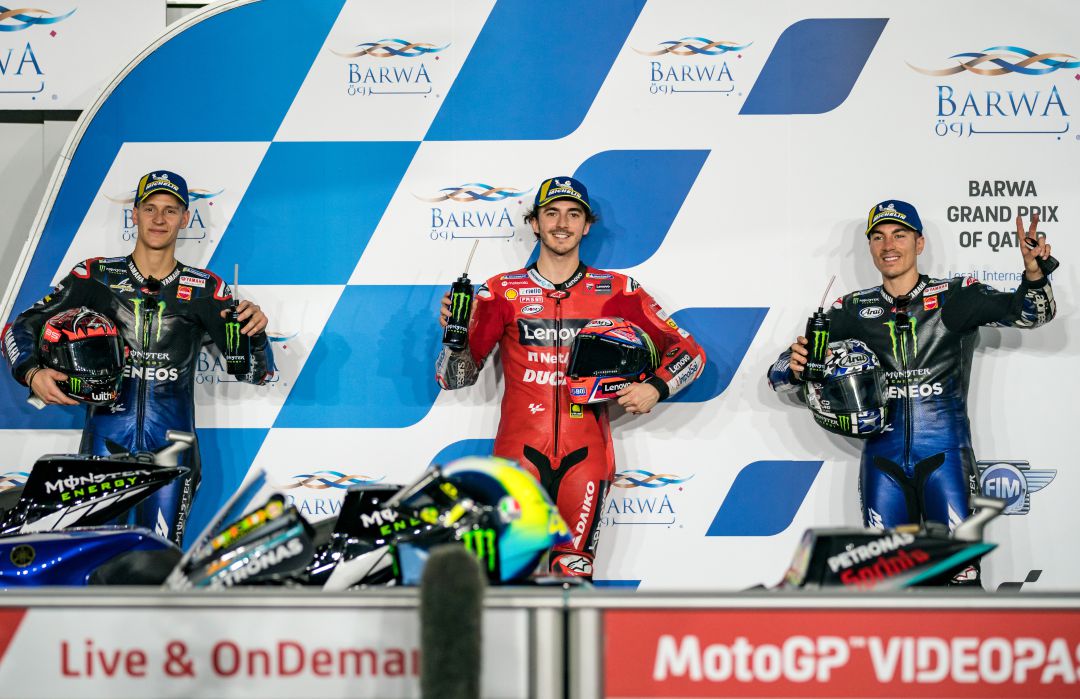 Bagnaia, Quartararo y Viñales en la clasificación de hoy Bagnaia, Quartararo y Viñales en la clasificación de hoy