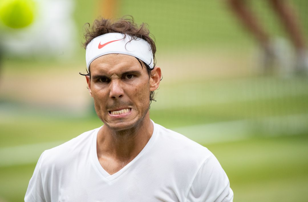 Rafa Nadal, en un partido en Wimbledon Rafa Nadal, en un partido en Wimbledon