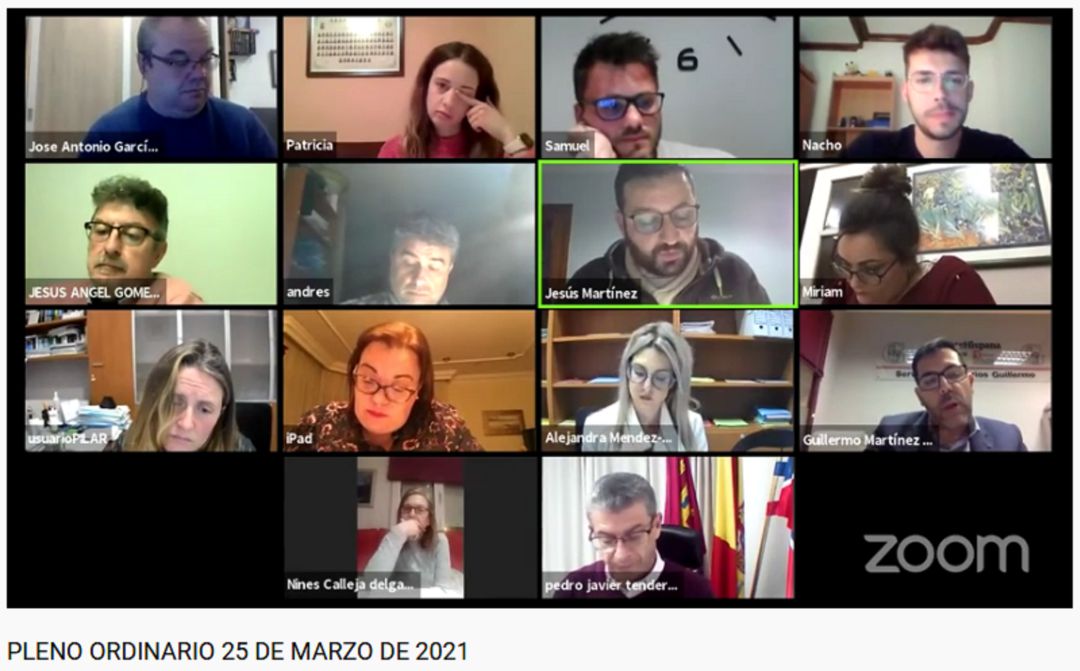 Pleno telemático del 25 de marzo en Motilla del Palancar Pleno telemático del 25 de marzo en Motilla del Palancar