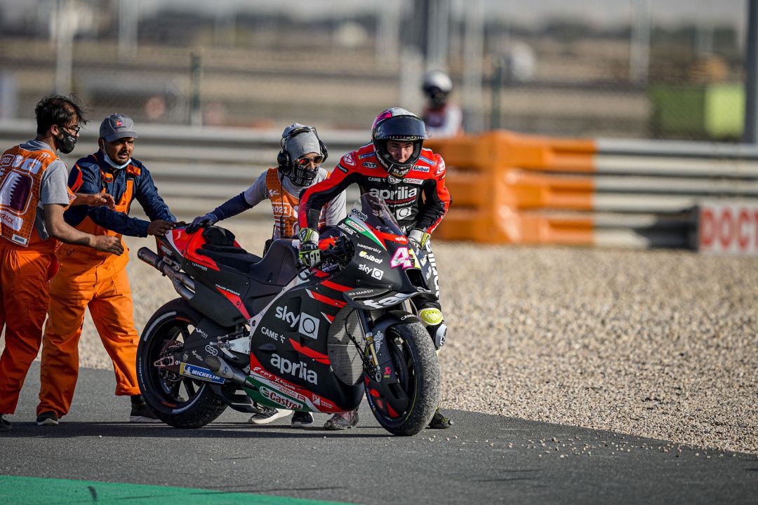 Aleix Espargaró el domingo en Catar Aleix Espargaró el domingo en Catar