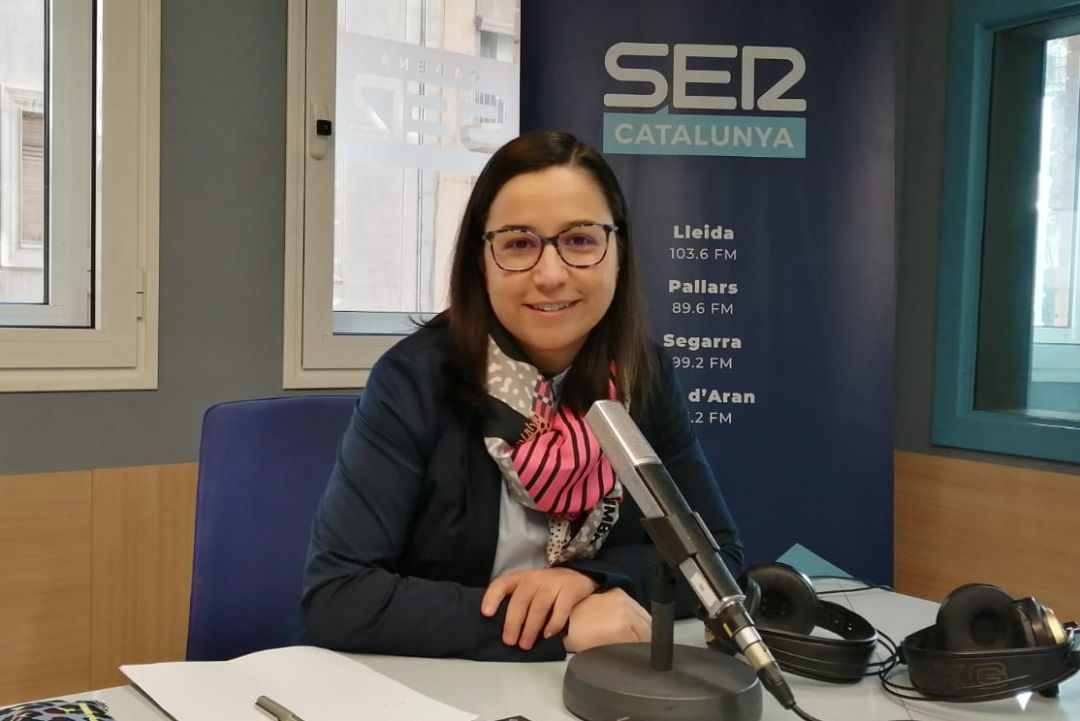 Jordina Freixanet, als estudis de Ràdio Lleida-Ser Catalunya, dilluns 29 de març 2021 Jordina Freixanet, als estudis de Ràdio Lleida-Ser Catalunya, dilluns 29 de març 2021