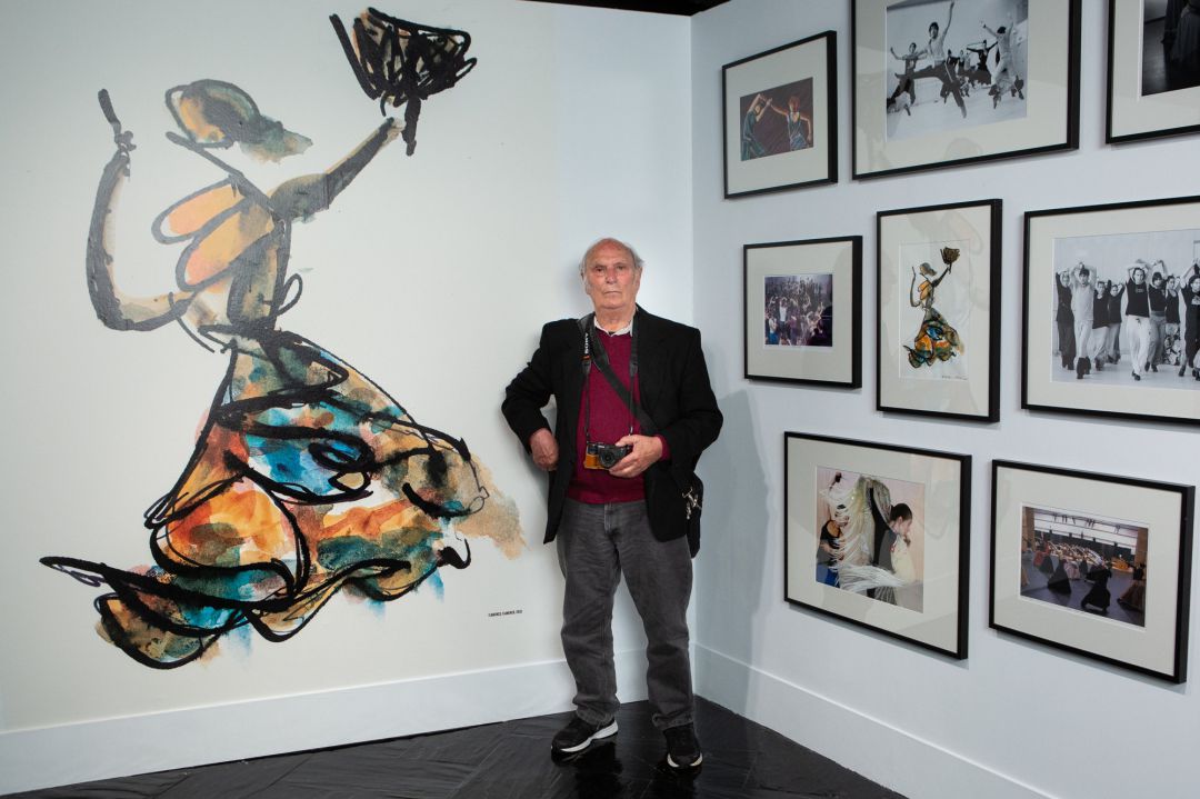 Spanish director Carlos Saura presents 'Carlos Saura Y La Danza' exhibition on March 30, 2021 in Madrid, Spain Spanish director Carlos Saura presents 'Carlos Saura Y La Danza' exhibition on March 30, 2021 in Madrid, Spain