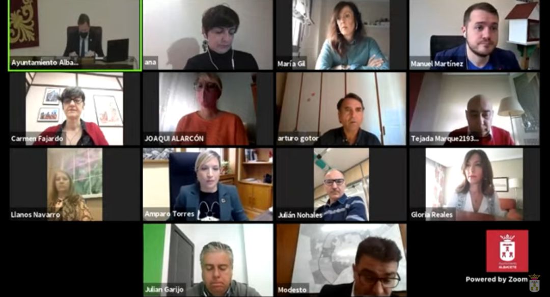 Imagen del pleno semipresencial de presupuestos de este martes Imagen del pleno semipresencial de presupuestos de este martes