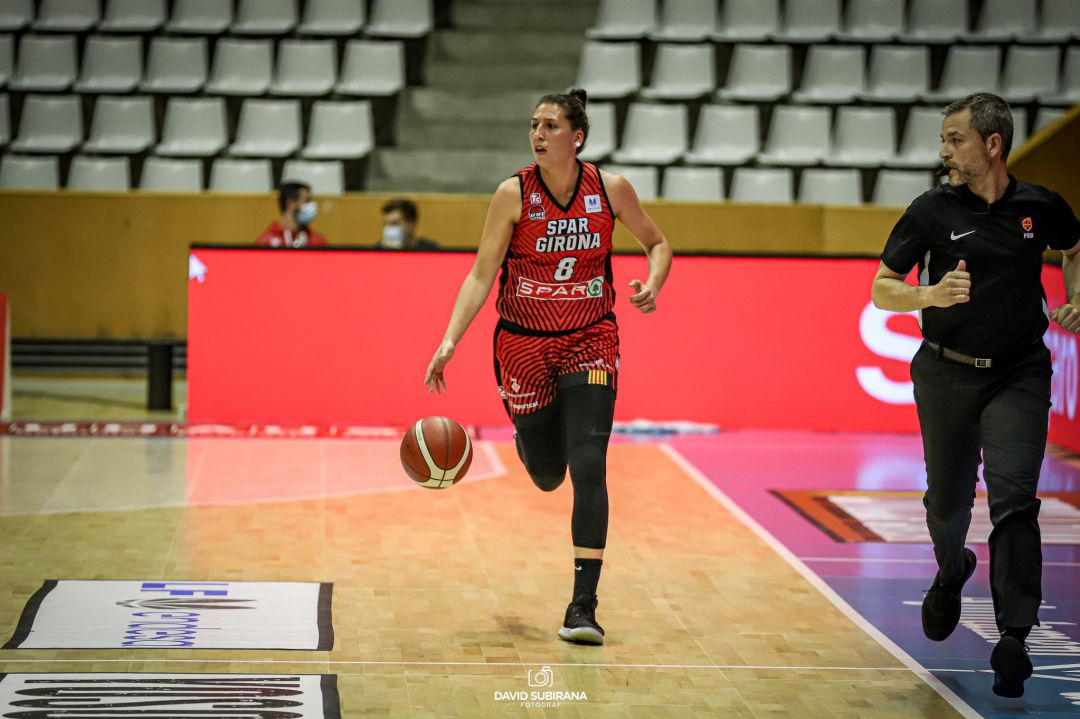 María Araújo durant un partit d'aquesta temporada. María Araújo durant un partit d'aquesta temporada.