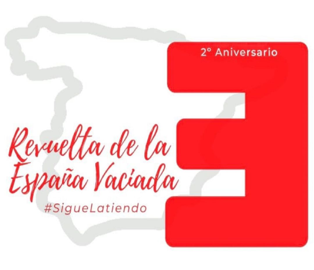 Cartel de la España Vaciada para la convocatoria de este miércoles 31 de marzo. Cartel de la España Vaciada para la convocatoria de este miércoles 31 de marzo.