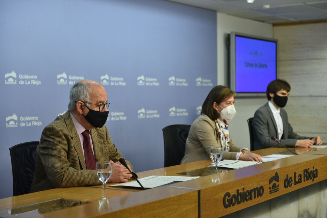 Fotografía de la rueda de prensa posterior al Consejo de Gobierno. Fotografía de la rueda de prensa posterior al Consejo de Gobierno.