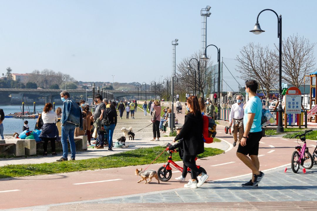 El barrio vigués de Bouzas, este mes de marzo. El barrio vigués de Bouzas, este mes de marzo.