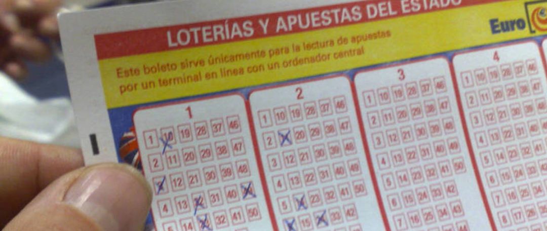 Imagen de archivo de un boleto de Euromillones Imagen de archivo de un boleto de Euromillones