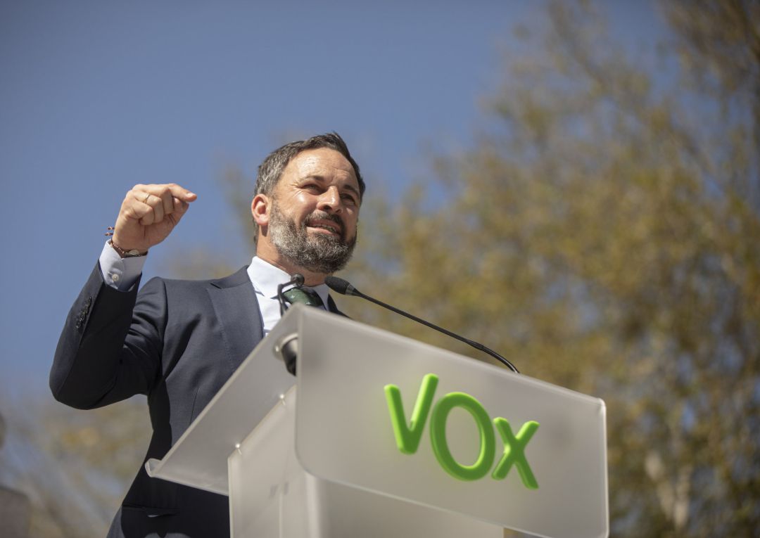 El presidente de Vox, Santiago Abascal El presidente de Vox, Santiago Abascal