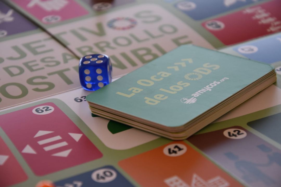 Uno de los materiales que la ONG Amycos ha diseñado para sensibilizar a los jóvenes sobre la Agenda 2030 Uno de los materiales que la ONG Amycos ha diseñado para sensibilizar a los jóvenes sobre la Agenda 2030
