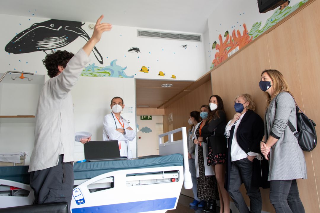 Comienza a tomar forma el planetario del área de Pediatría del Hospital de Dénia Comienza a tomar forma el planetario del área de Pediatría del Hospital de Dénia