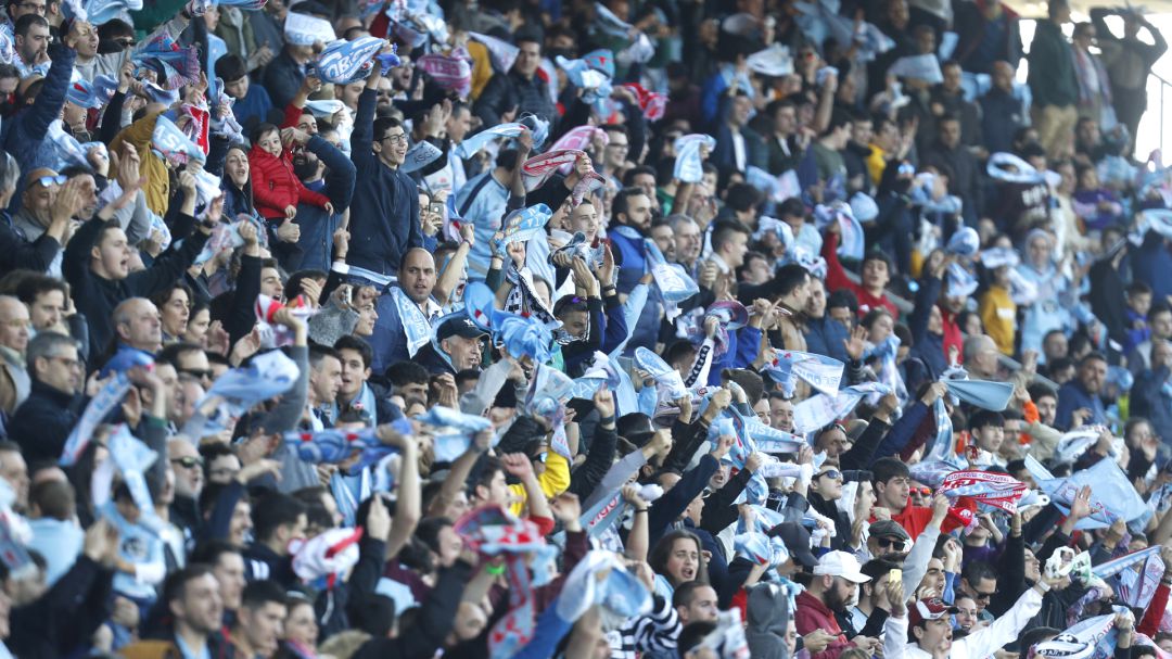 Imagen del último partido disputado con público en Balaídos. Imagen del último partido disputado con público en Balaídos.