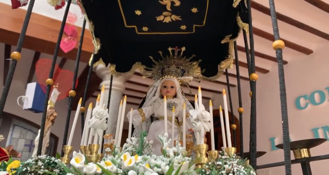 Imagen de uno de los pasos confeccionado por un centro educativo de Santa Cruz de Mudela (Ciudad Real) Imagen de uno de los pasos confeccionado por un centro educativo de Santa Cruz de Mudela (Ciudad Real)