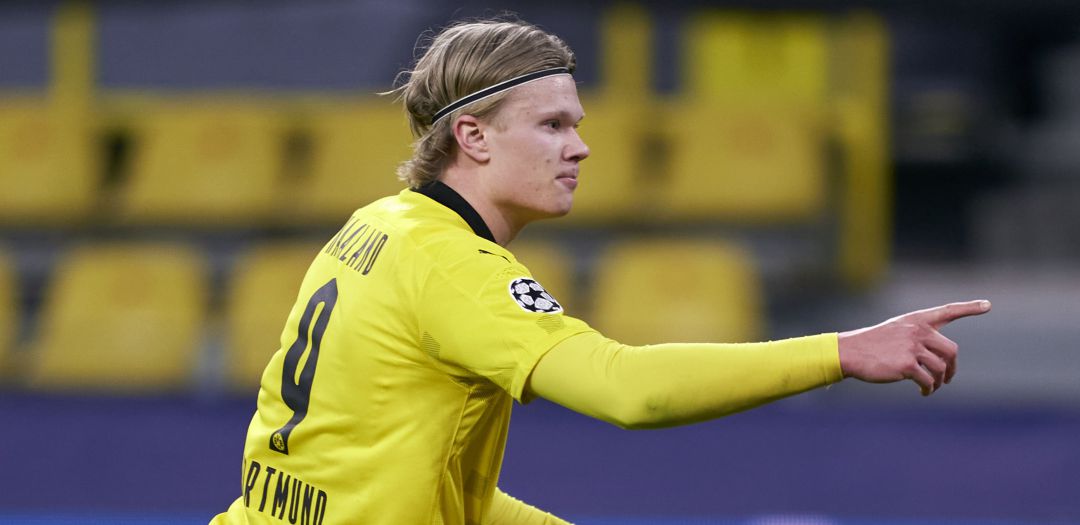 Erling Haaland celebra un gol con el Borussia Dortmund Erling Haaland celebra un gol con el Borussia Dortmund