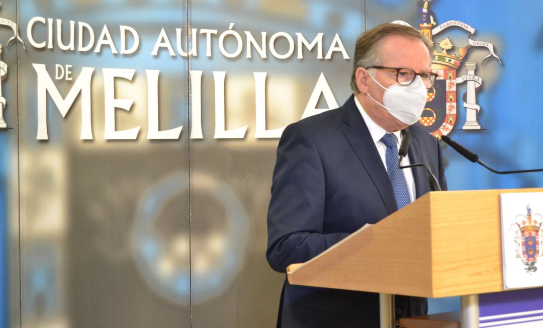 El presidente de Melilla, Eduardo de Castro, en rueda de prensa en una foto de archivo. El presidente de Melilla, Eduardo de Castro, en rueda de prensa en una foto de archivo.