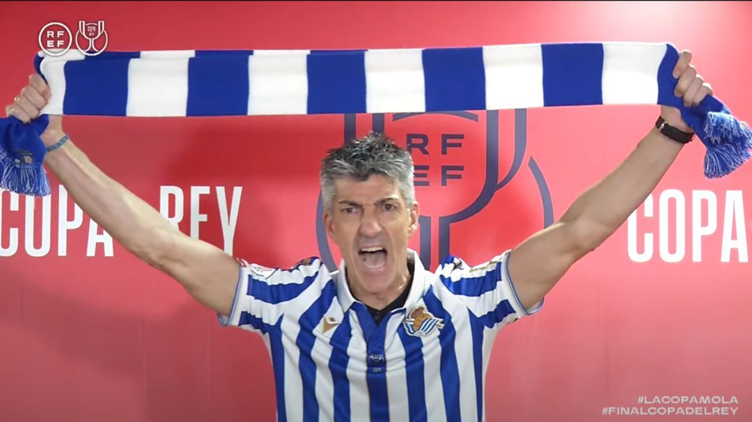 Imanol Alguacil al término de la rueda de prensa Imanol Alguacil al término de la rueda de prensa