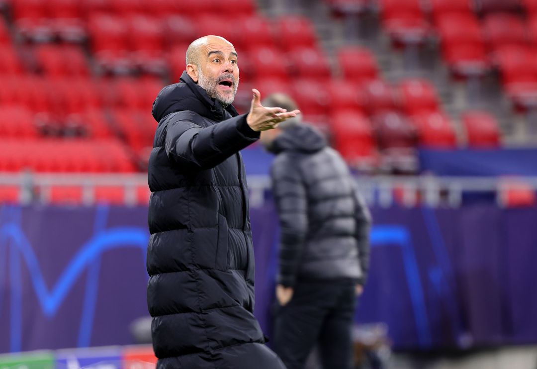 Pep Guardiola, entrenador del Manchester City. Pep Guardiola, entrenador del Manchester City.