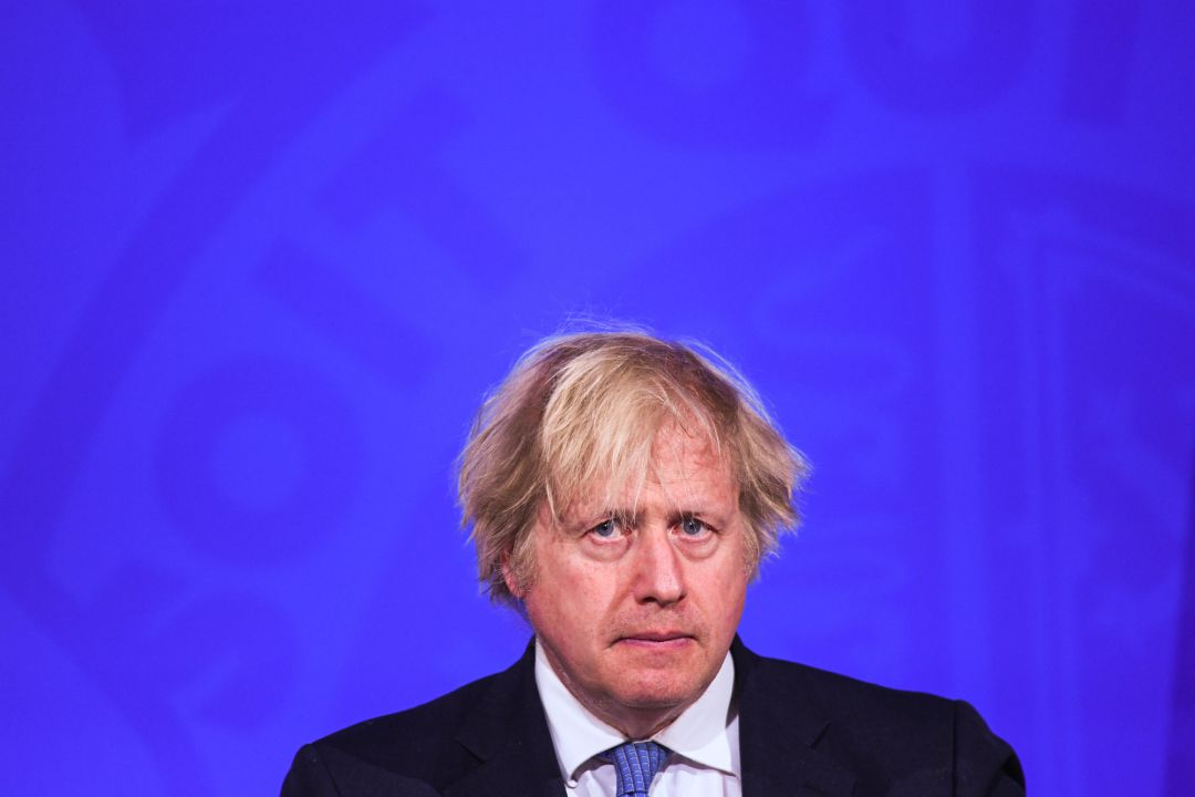 Boris Johnson, durante la rueda de prensa sobre la desescalada en Reino Unido Boris Johnson, durante la rueda de prensa sobre la desescalada en Reino Unido
