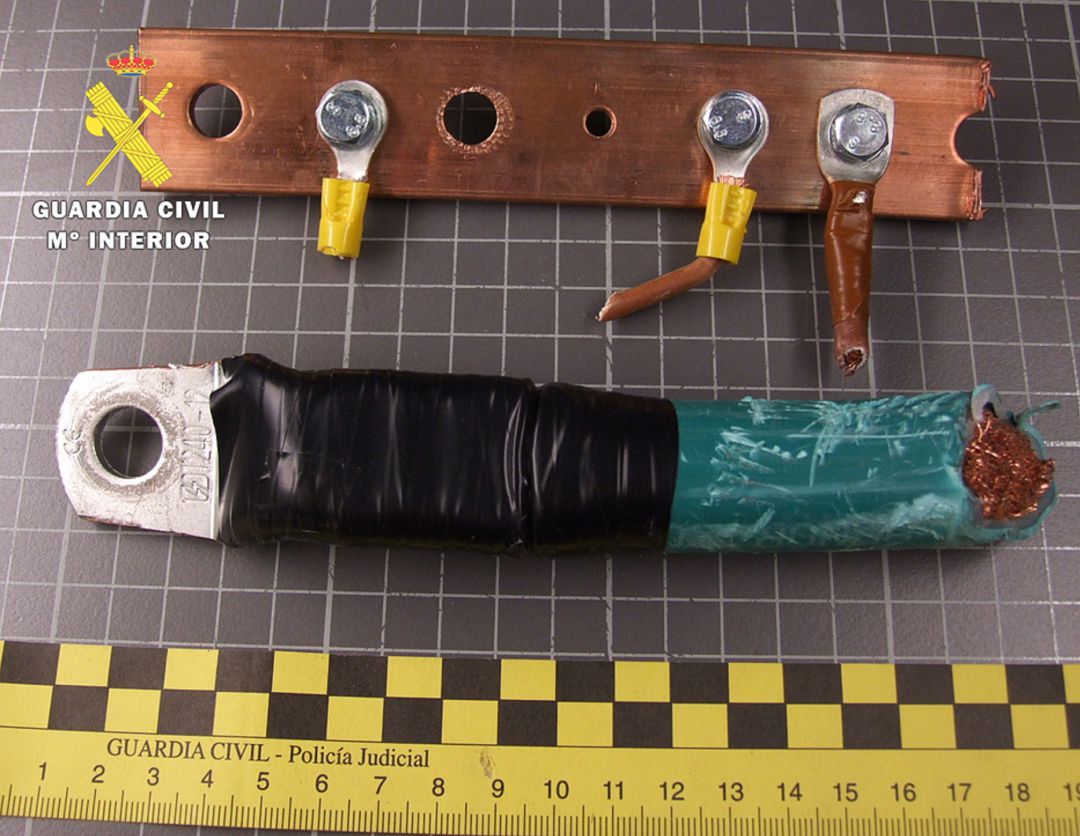 Detienen a un joven en Burgos por robar casi media tonelada de cobre Detienen a un joven en Burgos por robar casi media tonelada de cobre