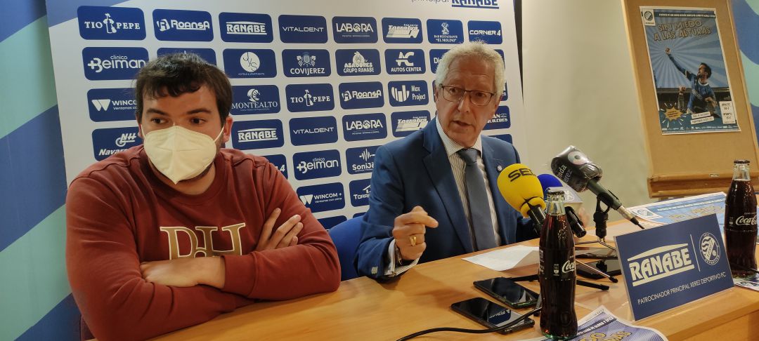 Rafael Coca junto al jefe de prensa Álvaro Richarte Rafael Coca junto al jefe de prensa Álvaro Richarte