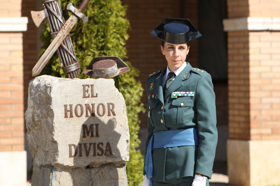 La teniente coronel Silvia Gil Cerdá durante la toma de posesión como jefa de la Comandancia de la Guardia Civil en Teruel, La teniente coronel Silvia Gil Cerdá durante la toma de posesión como jefa de la Comandancia de la Guardia Civil en Teruel,
