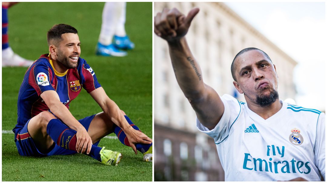 Jordi Alba y Roberto Carlos Jordi Alba y Roberto Carlos