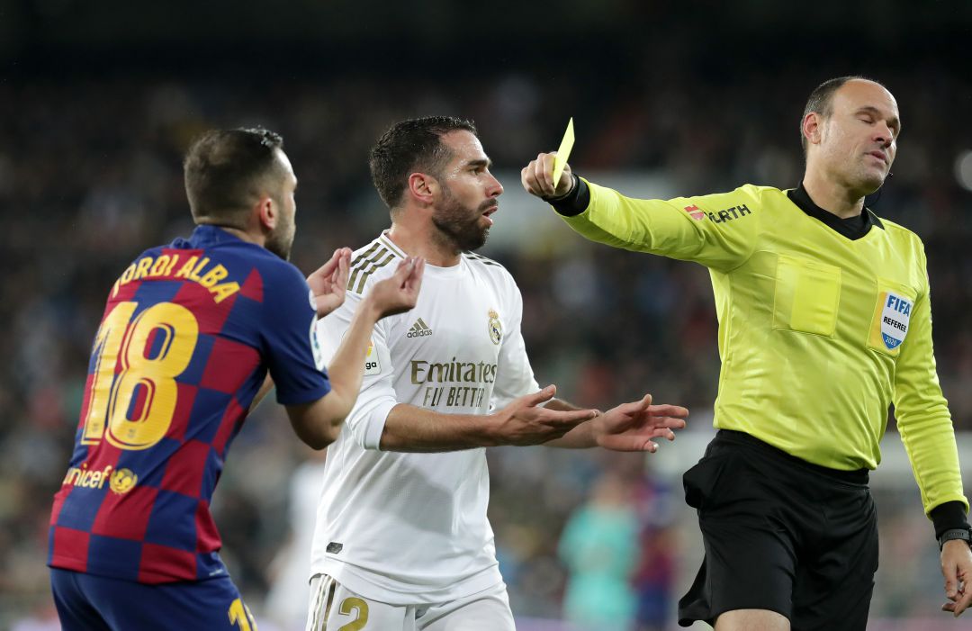 Mateu Lahoz, en el Real Madrid - Barcelona de la pasada liga, el 1 de marzo de 2020 Mateu Lahoz, en el Real Madrid - Barcelona de la pasada liga, el 1 de marzo de 2020