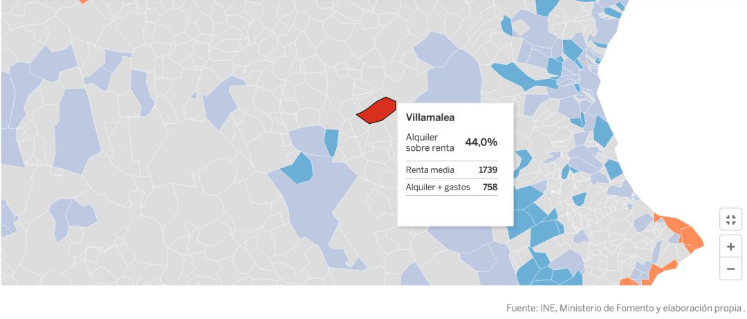 ¿Por qué Villamalea es el pueblo donde más sueldo hay que dedicar al alquiler? ¿Por qué Villamalea es el pueblo donde más sueldo hay que dedicar al alquiler?