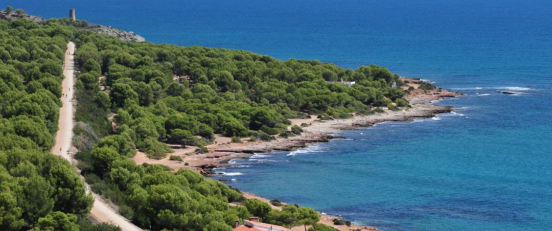 Vía verde Oropesa-Benicàssim desde arriba Vía verde Oropesa-Benicàssim desde arriba