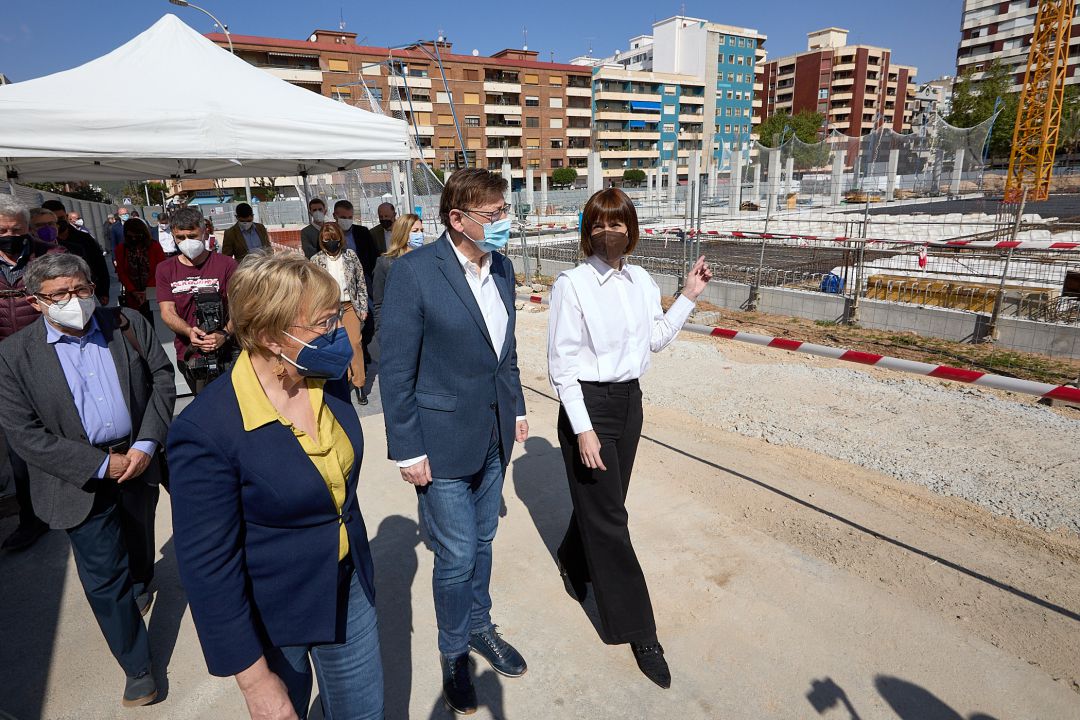 El president de la Generalitat, Ximo Puig, visita las obras del centro sanitario Roís de Corella El president de la Generalitat, Ximo Puig, visita las obras del centro sanitario Roís de Corella