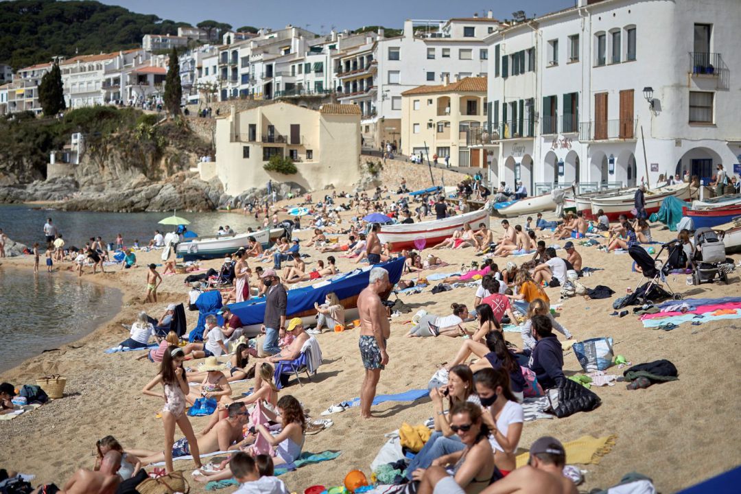 Turistes a Calella aquesta Setmana Santa Turistes a Calella aquesta Setmana Santa