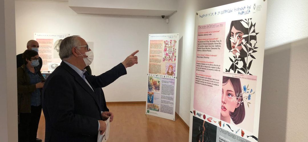 El delegado de Cultura, Jesús Estrella, visita la exposición. El delegado de Cultura, Jesús Estrella, visita la exposición.