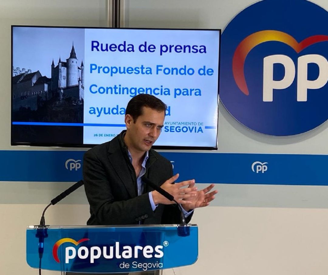 Pablo Pérez, potavoz PP en el Ayuntamiento, en rueda de prensa. Foto Archivo Pablo Pérez, potavoz PP en el Ayuntamiento, en rueda de prensa. Foto Archivo