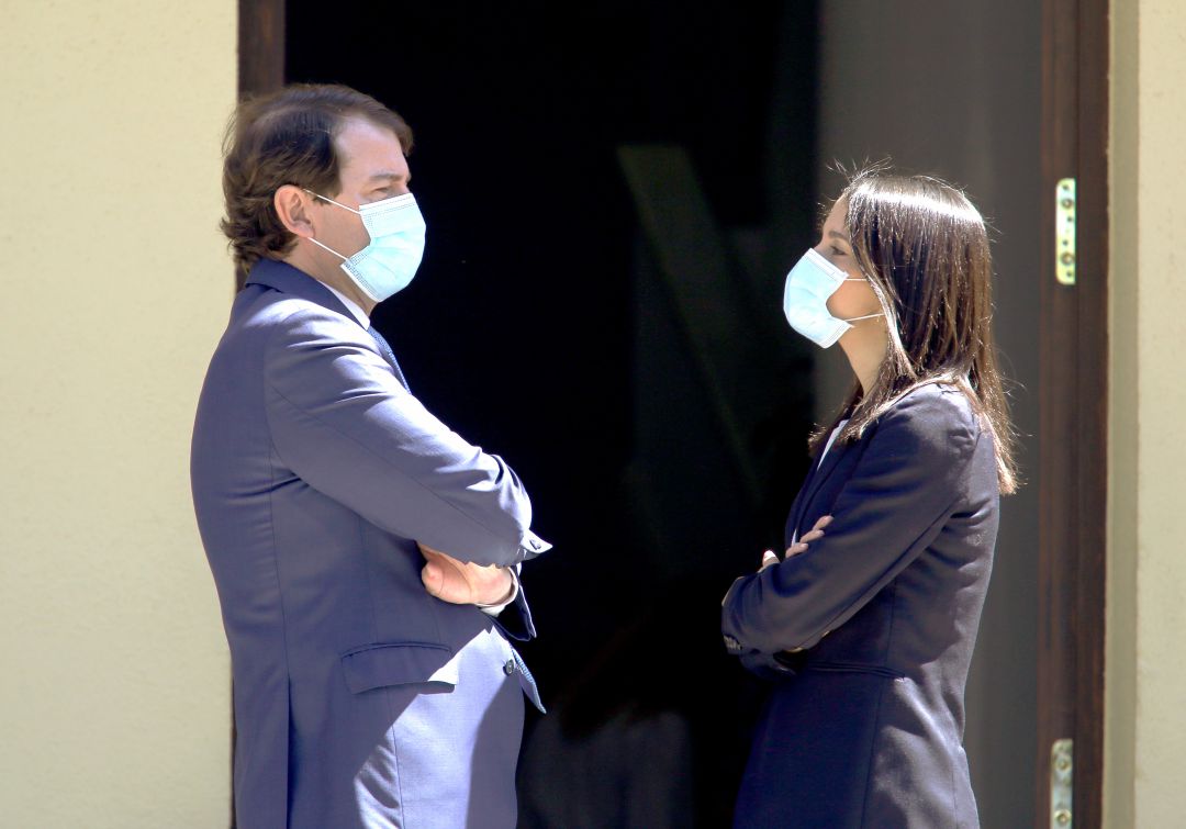 Alfonso Fernández Mañueco e Inés Arrimadas Alfonso Fernández Mañueco e Inés Arrimadas