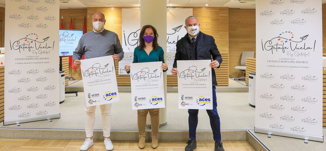 La candidatura de Getafe a ser Ciudad Europea del Deporte 2022 lleva el lema de '¡Getafe Vuela!' La candidatura de Getafe a ser Ciudad Europea del Deporte 2022 lleva el lema de '¡Getafe Vuela!'