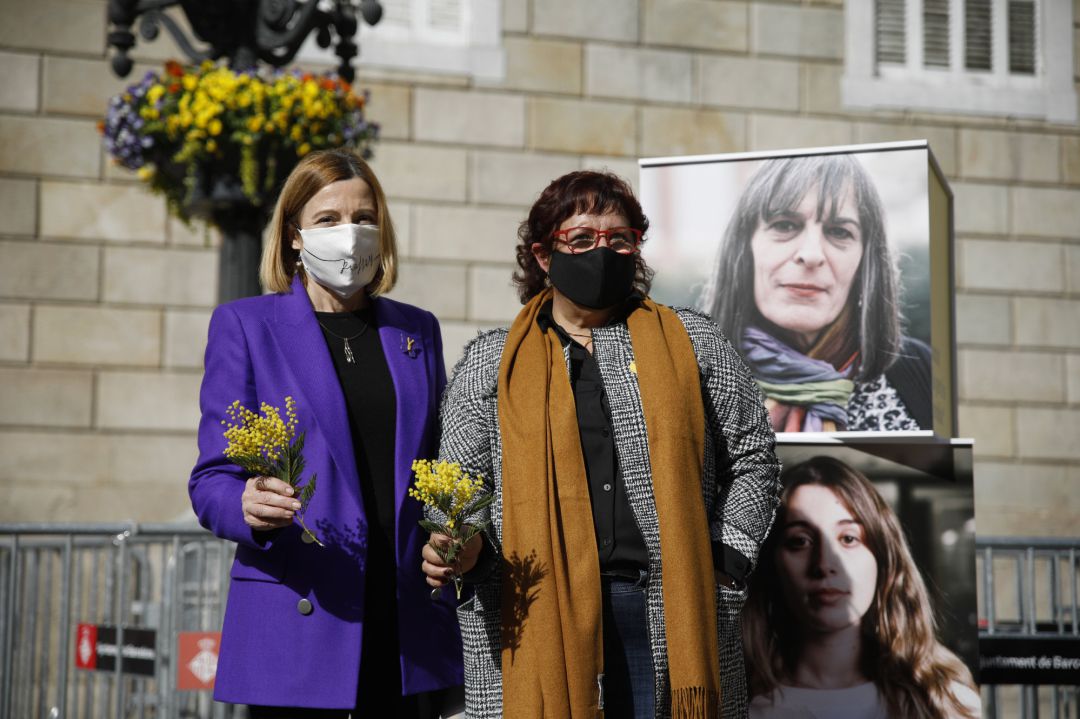 Carme Forcadell i Dolors Bassa en un acte electoral el passat 3 de febrer Carme Forcadell i Dolors Bassa en un acte electoral el passat 3 de febrer
