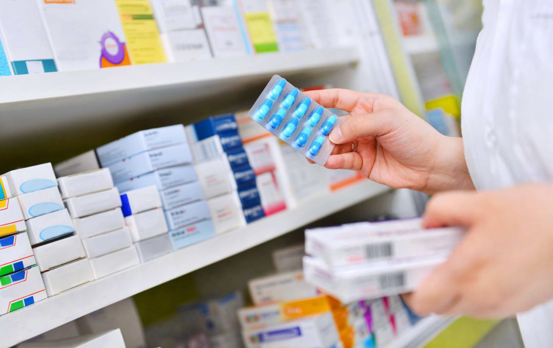 Imagen de archivo de una farmacia. Imagen de archivo de una farmacia.