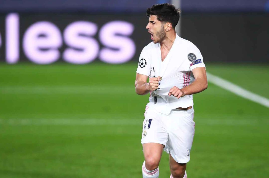 Marco Asensio, en el partido de la Champions ante el Liverpool Marco Asensio, en el partido de la Champions ante el Liverpool