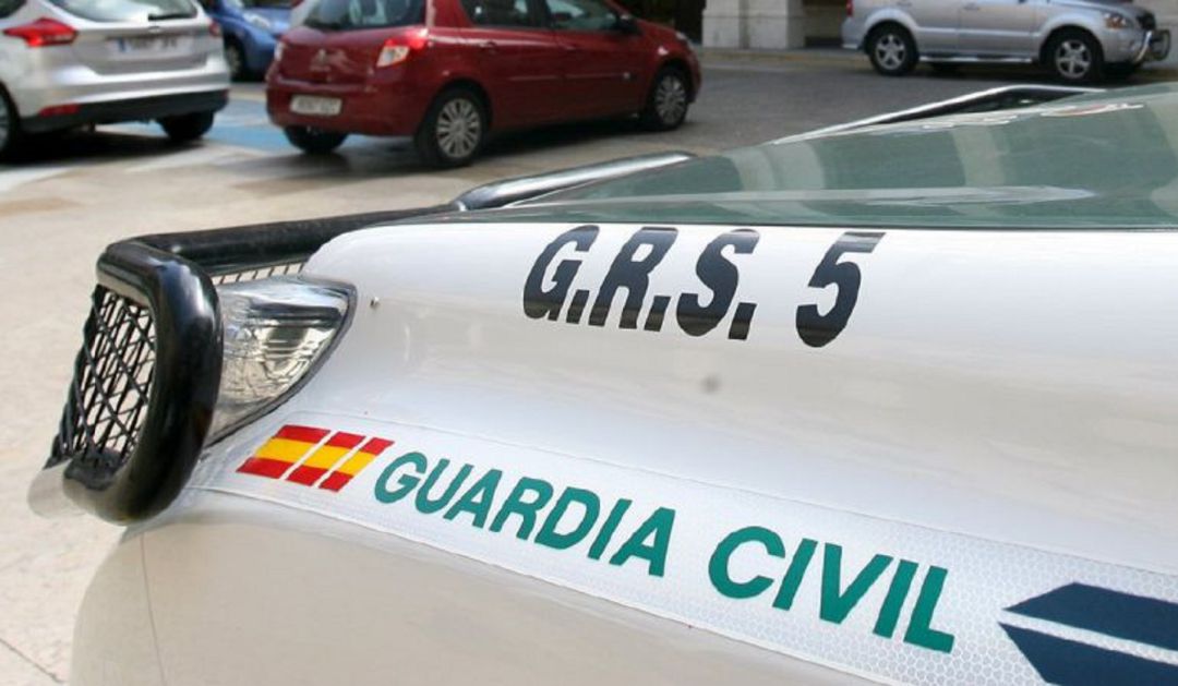 Un vehículo de Guardia Civil. Un vehículo de Guardia Civil.