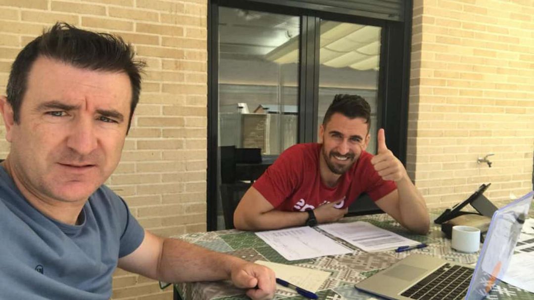 Natxo Soler y Tatín Bertó preparando la temporada el verano pasado Natxo Soler y Tatín Bertó preparando la temporada el verano pasado