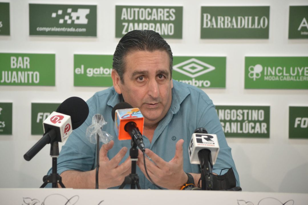 Pedro Buenaventura durante la rueda de prensa Pedro Buenaventura durante la rueda de prensa