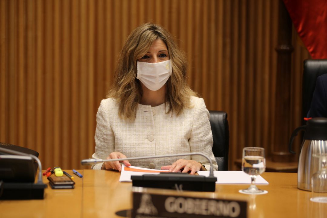 La ministra de Trabajo, Yolanda Díaz, comparece en el Congreso La ministra de Trabajo, Yolanda Díaz, comparece en el Congreso