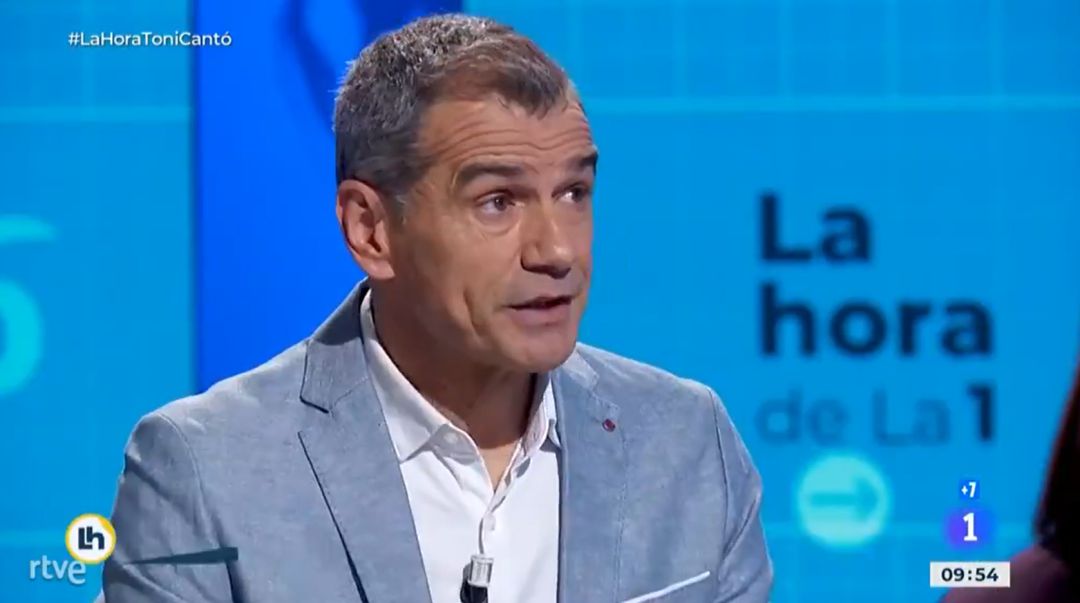 Toni Cantó, en 'La Hora de La 1'. Toni Cantó, en 'La Hora de La 1'.