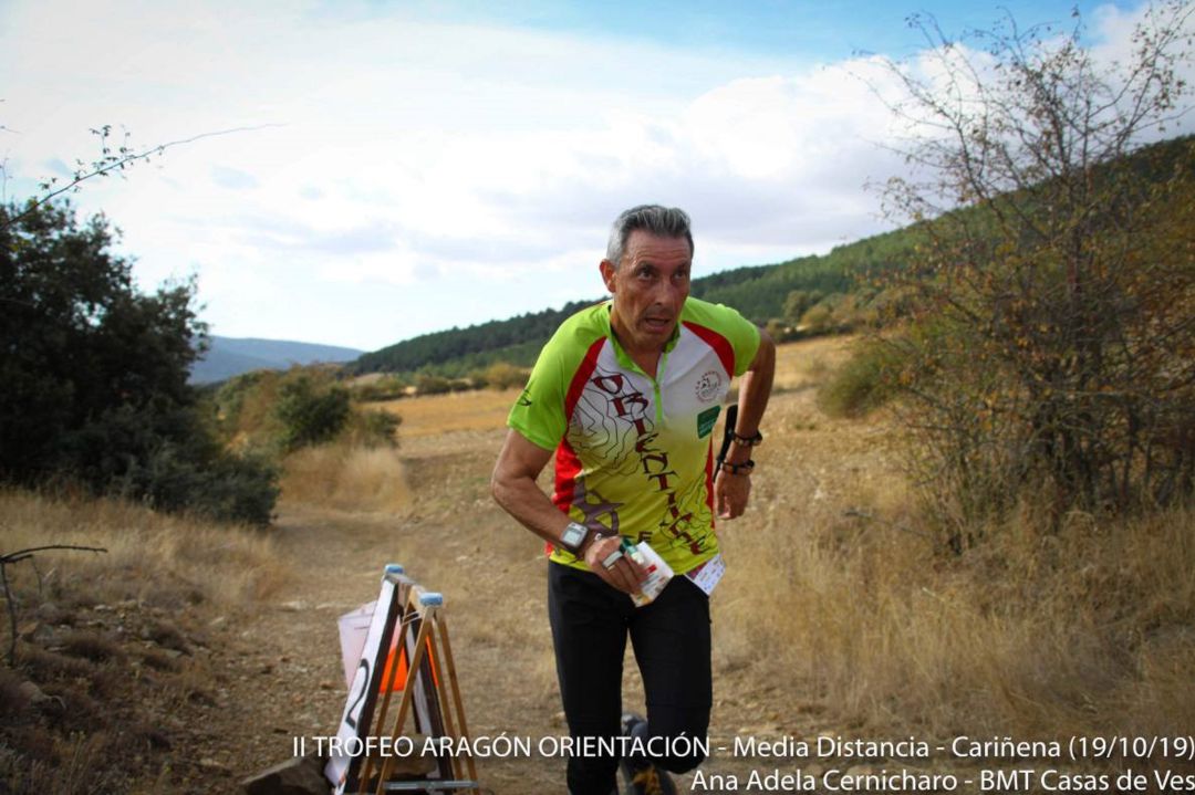 César Valle, presidente del Club Orientijote durante una competición. César Valle, presidente del Club Orientijote durante una competición.