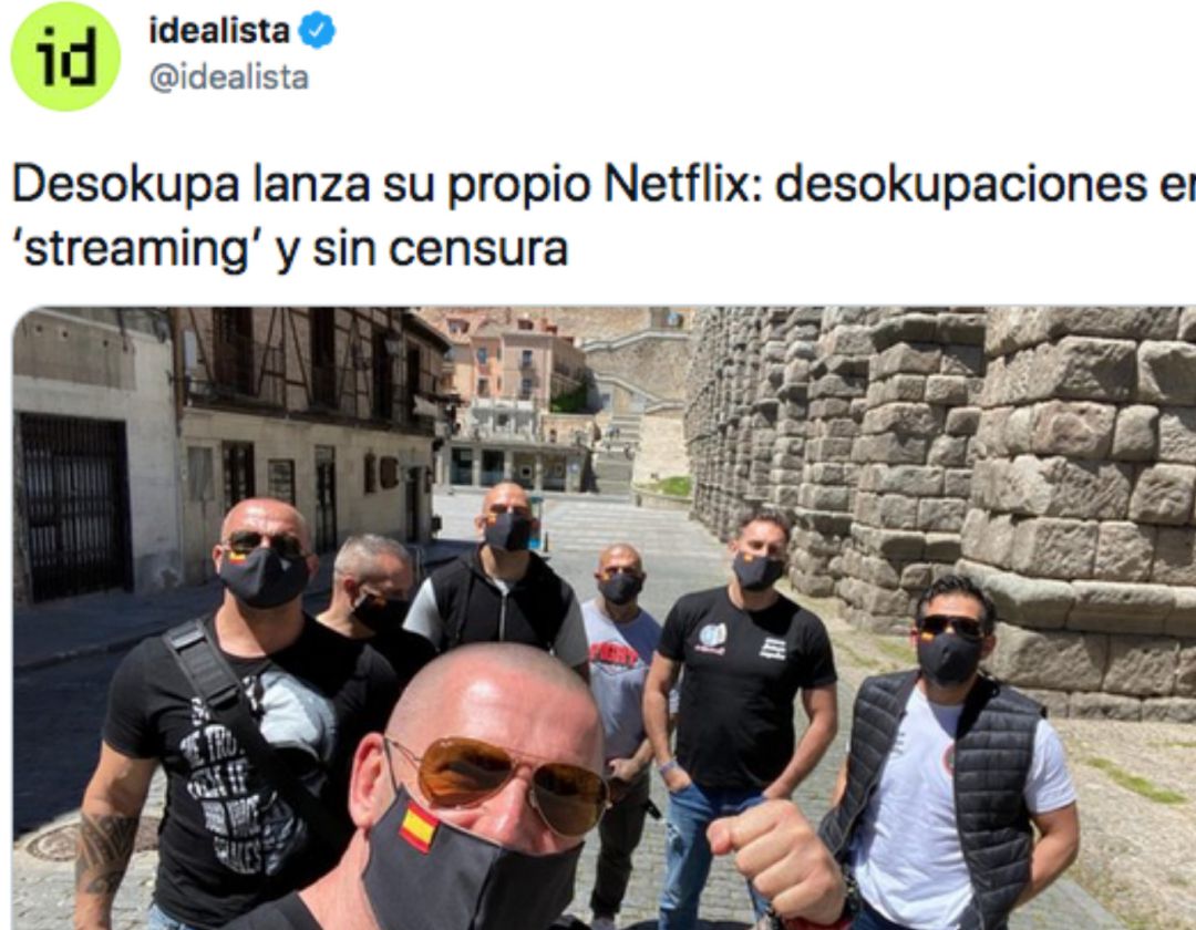 Idealista, Trending Topic y muchas críticas por un tuit sobre desokupaciones en 'streaming'. Idealista, Trending Topic y muchas críticas por un tuit sobre desokupaciones en 'streaming'.